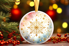 Round Christmass Ornament PNG Product Image 1
