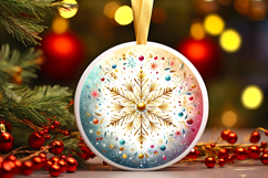 Round Christmass Ornament PNG Product Image 1