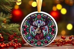 Round Christmass Ornament PNG Product Image 1
