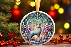 Round Christmass Ornament PNG Product Image 1