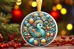 Round Christmas Ornament Sublimation|Clipart Product Image 1