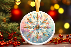 Round Christmass Ornament PNG Product Image 1