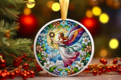 Round Christmass Ornament PNG Product Image 1