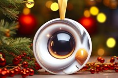 Shiny Christmas Face Round Owl Product Image 3