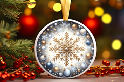 Round Christmass Ornament PNG Product Image 1