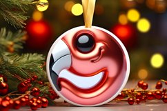 Shiny Christmas Face Round Flamingo Product Image 3