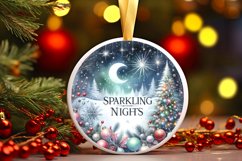 Sparkling Nights Winter Scene Sublimation PNG Product Image 3