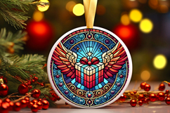 Round Christmass Ornament PNG Product Image 1