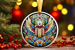 Round Christmass Ornament PNG Product Image 1