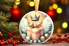 Round Christmas Ornament Sublimation|Clipart Product Image 1