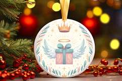 Round Christmass Ornament PNG Product Image 1