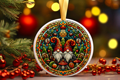 Round Christmass Ornament PNG Product Image 1
