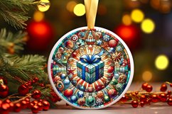 Round Christmas Ornament Sublimation|Clipart Product Image 1