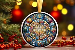 Round Christmas Ornament Sublimation|Clipart Product Image 1