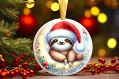 Digital Painting Vintage Baby Sloth on Moon Product Image 3