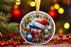 Round Christmass Ornament PNG Product Image 1