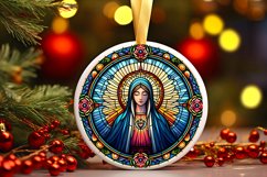 Round Christmas Ornament Sublimation|Clipart Product Image 1