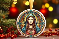 Round Christmass Ornament PNG Product Image 1