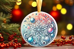 Round Christmas Ornament Sublimation|Clipart Product Image 1