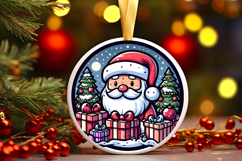 Round Christmass Ornament PNG Product Image 1