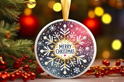 Round Christmas Ornament Sublimation|Clipart Product Image 1