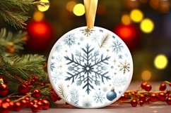 Round Christmas Ornament Sublimation|Clipart Product Image 1