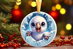 Round Christmass Ornament PNG Product Image 1
