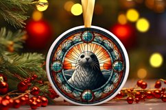 Round Christmas Ornament Sublimation|Clipart Product Image 1