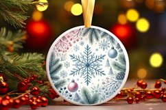 Round Christmas Ornament Sublimation|Clipart Product Image 1