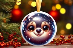 Shiny Christmas Face Round Bear Product Image 3