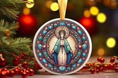 Round Christmas Ornament Sublimation|Clipart Product Image 1