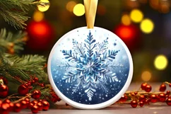 Round Christmas Ornament Sublimation|Clipart Product Image 1