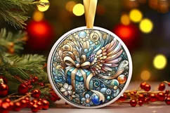 Round Christmas Ornament Sublimation|Clipart Product Image 1