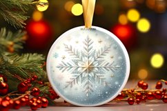 Round Christmas Ornament Sublimation|Clipart Product Image 3
