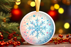 Round Christmass Ornament PNG Product Image 1