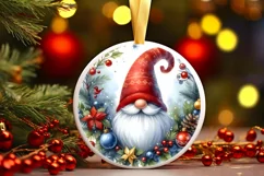 Christmas Gnome Watercolor PNG Product Image 3