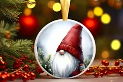 Christmas Gnome Watercolor PNG Product Image 1
