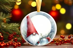 Christmas Gnome Watercolor PNG Product Image 3