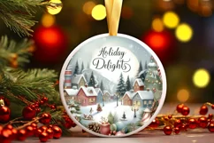 Pastel Holiday Delights Scene PNG Product Image 1
