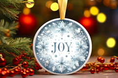 Round Christmass Ornament PNG Product Image 1