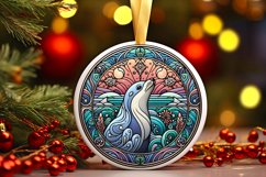 Round Christmas Ornament Sublimation|Clipart Product Image 1