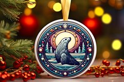 Round Christmas Ornament Sublimation|Clipart Product Image 1