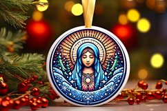 Round Christmas Ornament Sublimation|Clipart Product Image 1