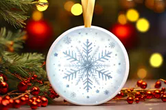Round Christmass Ornament PNG Product Image 1