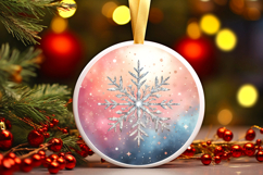 Round Christmass Ornament PNG Product Image 1