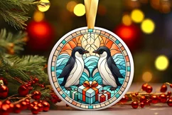 Round Christmas Ornament Sublimation|Clipart Product Image 2