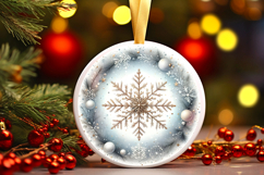 Round Christmass Ornament PNG Product Image 1