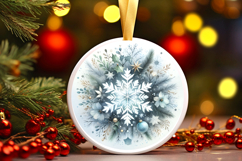 Round Christmass Ornament PNG Product Image 1