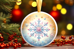 Round Christmass Ornament PNG Product Image 1