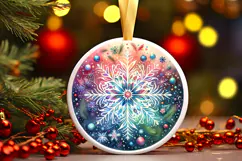 Round Christmass Ornament PNG Product Image 1